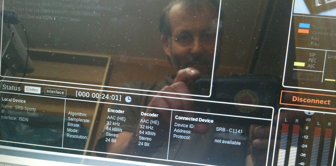 Radio Live-Übertragung via old style ISDN-Codec