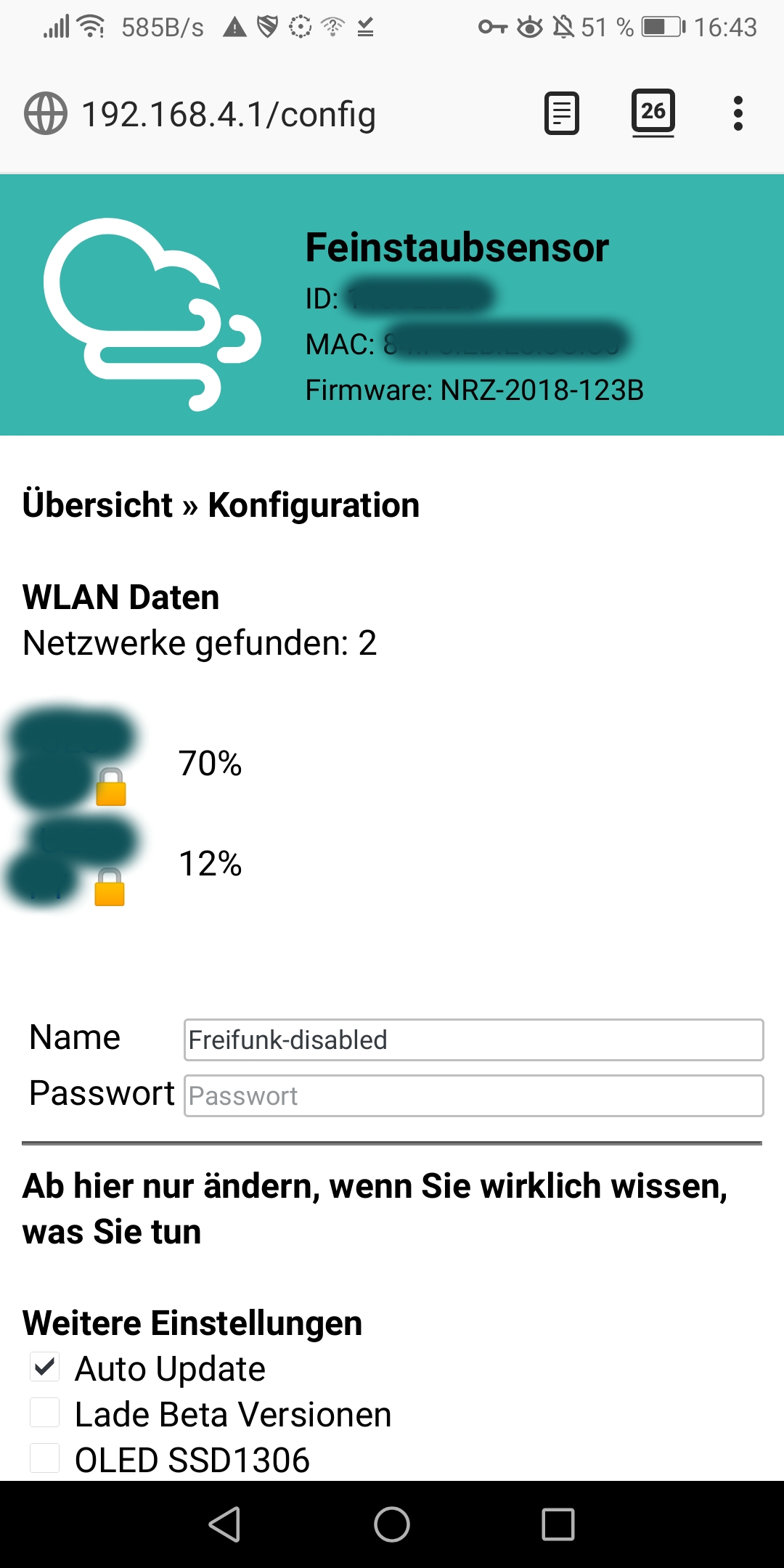 WLAN-Einstellungen