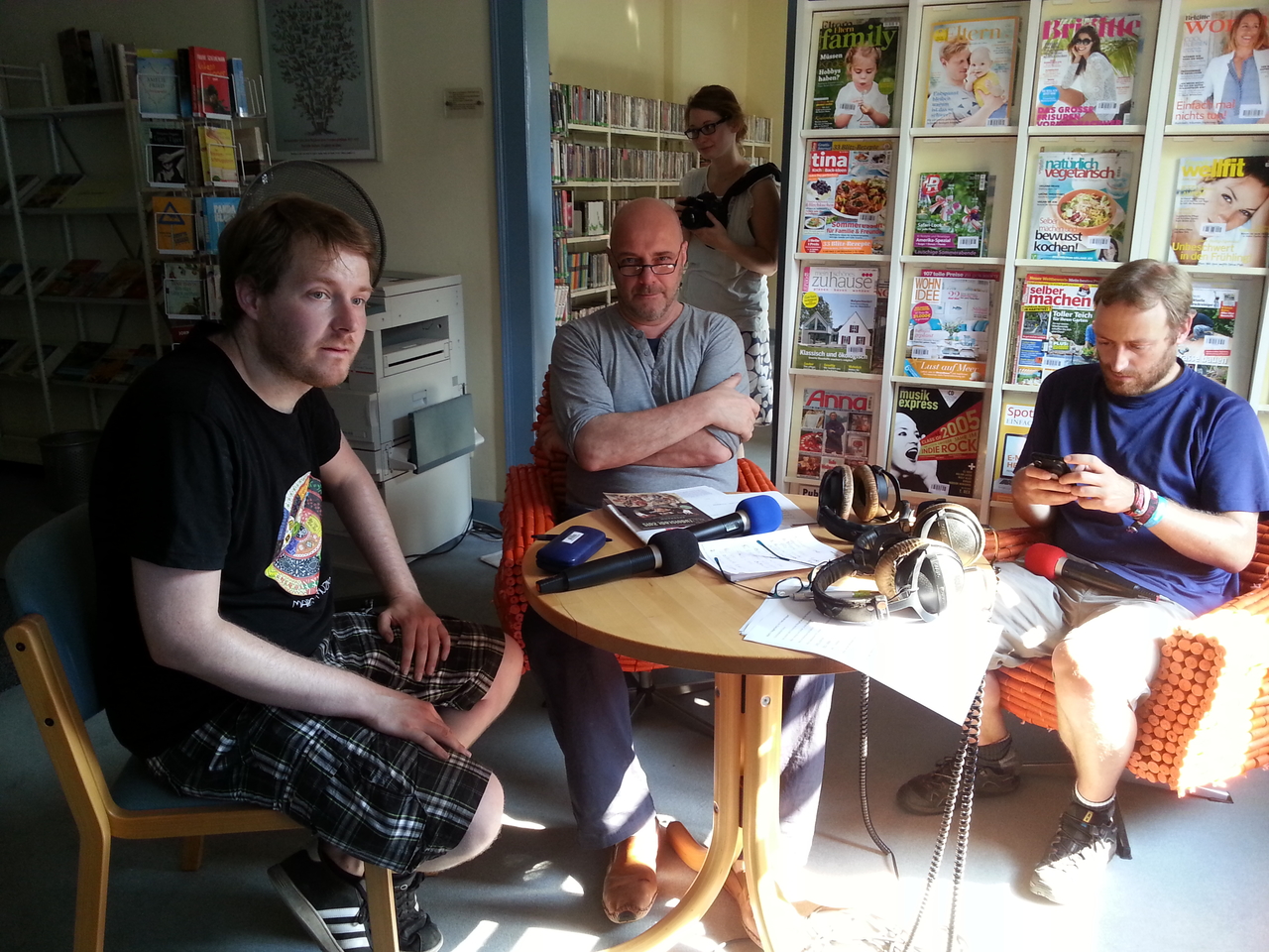 Olaf Schulze (m) mit Thomas Helbig (r) und Martin Hagenberg (l)